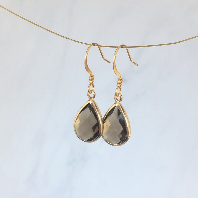 Vergulde Oorbellen met kristal moederdag geschenk | Etsy