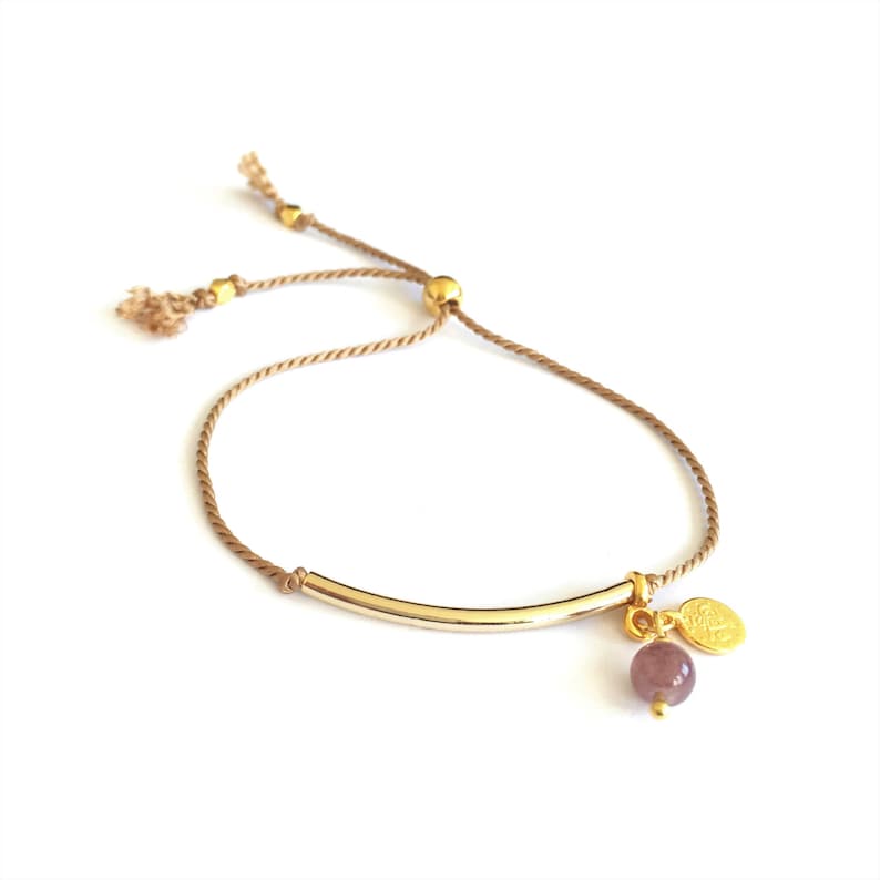 Adjustable silk bracelet Mothersday gift Wishing Card Bracelet