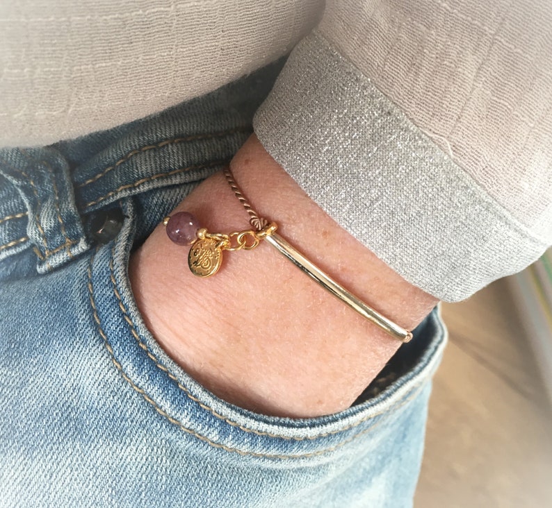 Adjustable silk bracelet Mothersday gift Wishing Card Bracelet