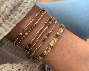 【TATIANA】Pearl and Petit Cubic Ball Chain Bracelet〜2点SET Designer fashion, Seoul-fully created | W Concept
