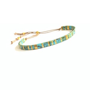Bracelet Tila, bracelet cordon de soie, cadeau copine, bijoux bohème