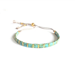 Bracelet Tila, bracelet cordon de soie, bracelet réglable
