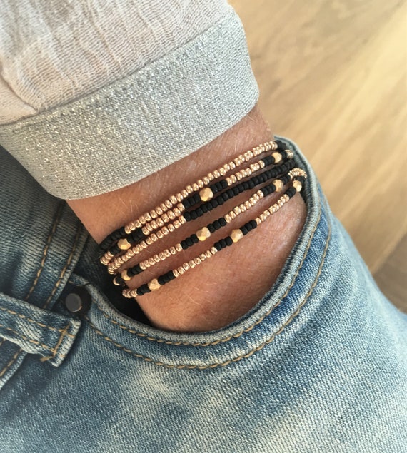 Wrap Bracelet Seed Beads, Boho Jewelry, Layering Necklace - Etsy