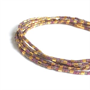 Seed bead Wrapbracelet, gift Friend, gold plated jewelry, stacking Bracelet image 3