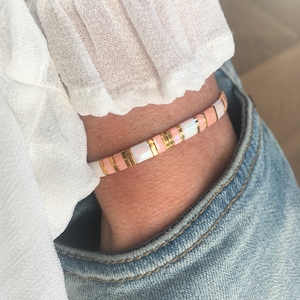 Bracelet Tila, bracelet cordon de soie, bracelet réglable