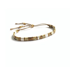 Bracelet Tila, bracelet cordon de soie, bracelet réglable