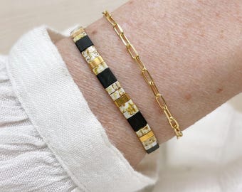 Tila beaded bracelet, stacking bracelet, letterbox gift for her