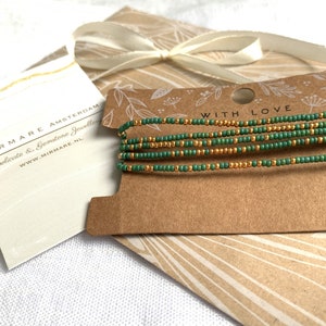 Seed bead bracelet, Strech wrap braceelt, Christmas gift idee daughter image 7
