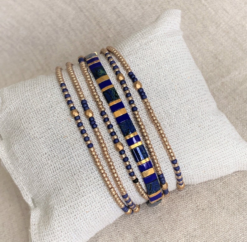 Stack of 2 Bracelets A Tila Bracelet and a Wrap Bracelet With - Etsy