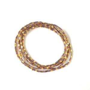 Seed bead Wrapbracelet, gift Friend, gold plated jewelry, stacking Bracelet image 2