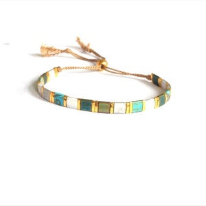 Bracciale Tila, bracciale in cordone di seta, bracciale regolabile