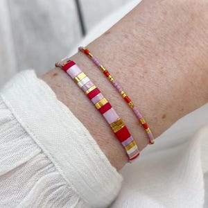 Armbander set, Tila armband und Delica armband, Geschenk Frau