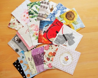 20 Single Mixed Media  Paper Napkins