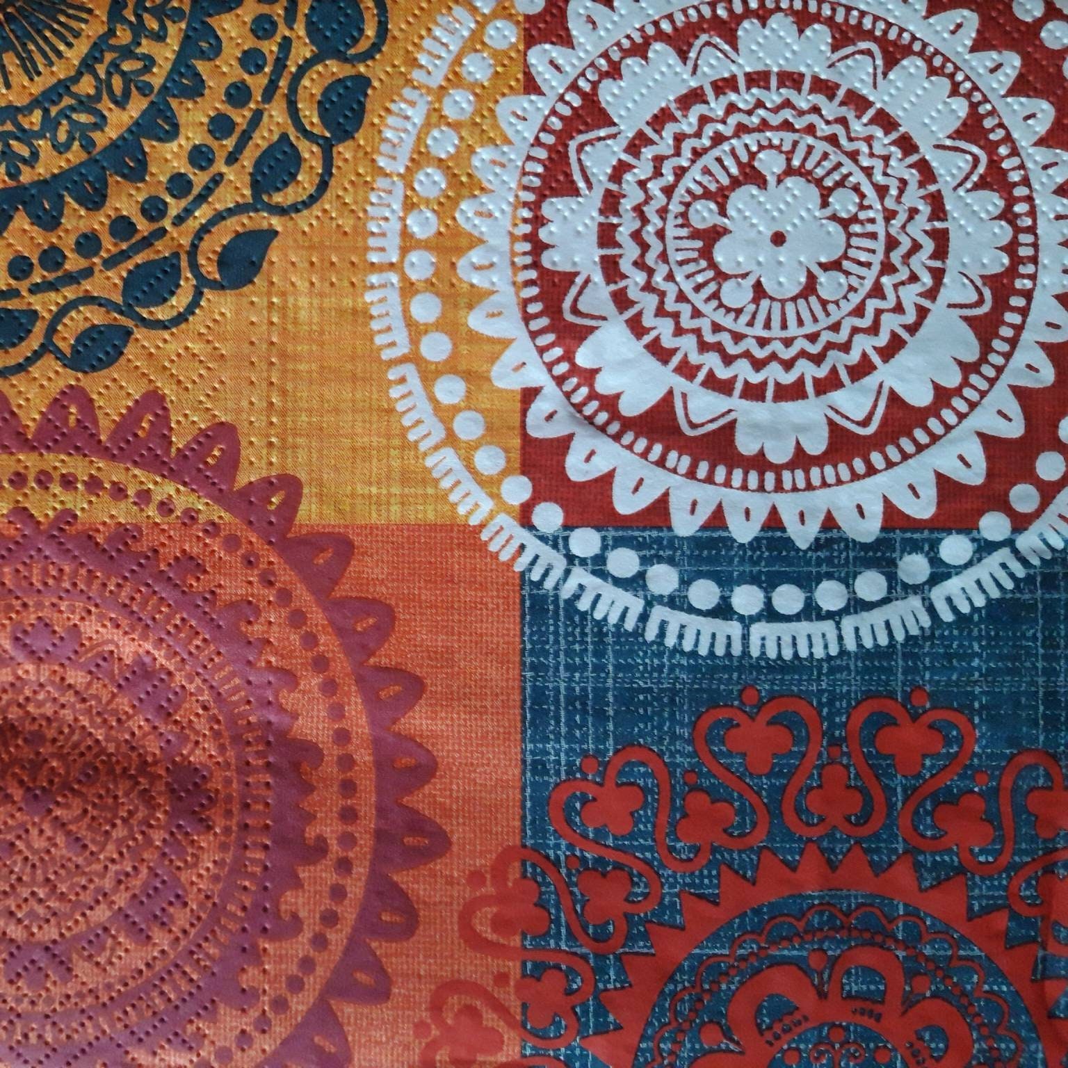 4 Printed Paper Napkins Patterned Napkins Decoupage Napkin Etsy