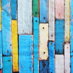 4 blu tavole decoupage carta stampata tovaglioli