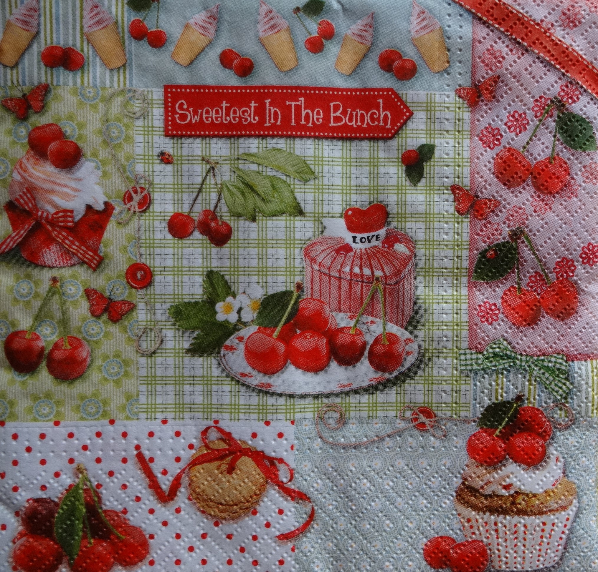 4 Printed Paper Napkins Decoupage Napkins Kitchen Theme Etsy