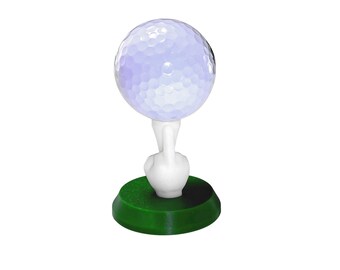 Middle Finger Golf Ball Tee Display Stand, Mount, Holder, Trophy, NEW