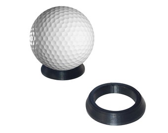 2 pc Golf Ball Display Stand, Mount, Holder, Trophy, Black, Qty. 2 Piece, NEW