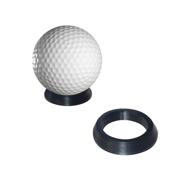 2 pc Golf Ball Display Stand, Mount, Holder, Trophy, Black, Qty. 2 Piece, NEW