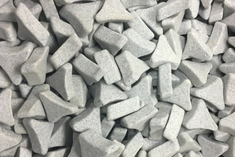 2 Lb. CERAMIC TUMBLING MEDIA Abrasive Rock Tumbler Polish Metal