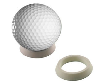 2 pc Golf Ball Display Stand, Mount, Holder, Trophy, White, Qty. 2 Piece, NEW