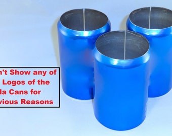 3 pack of Blue 12 oz  Beer Hider Soda Can Covers, Sleeve, Wrap, Camo, Golf, Spring Break, Beach, Pool, College