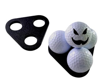 Pyramid Golf Ball Display Stand, Triangle, Mount, Holder, Trophy, Black, NEW, Holds 4 Balls