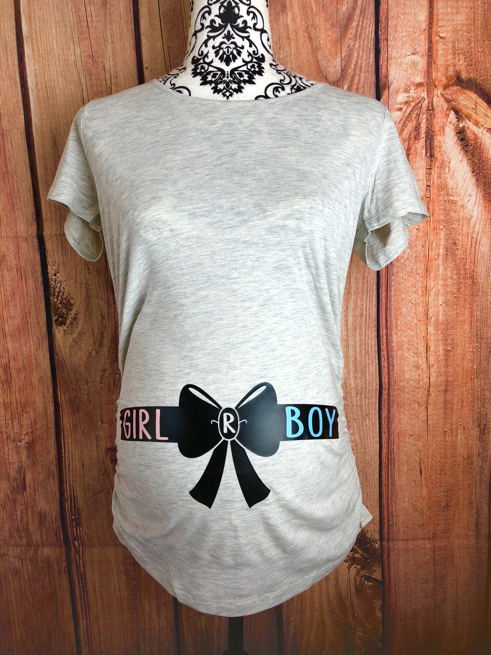 Boy or Girl Gender Reveal Maternity Shirt Girl or Boy Gender Etsy