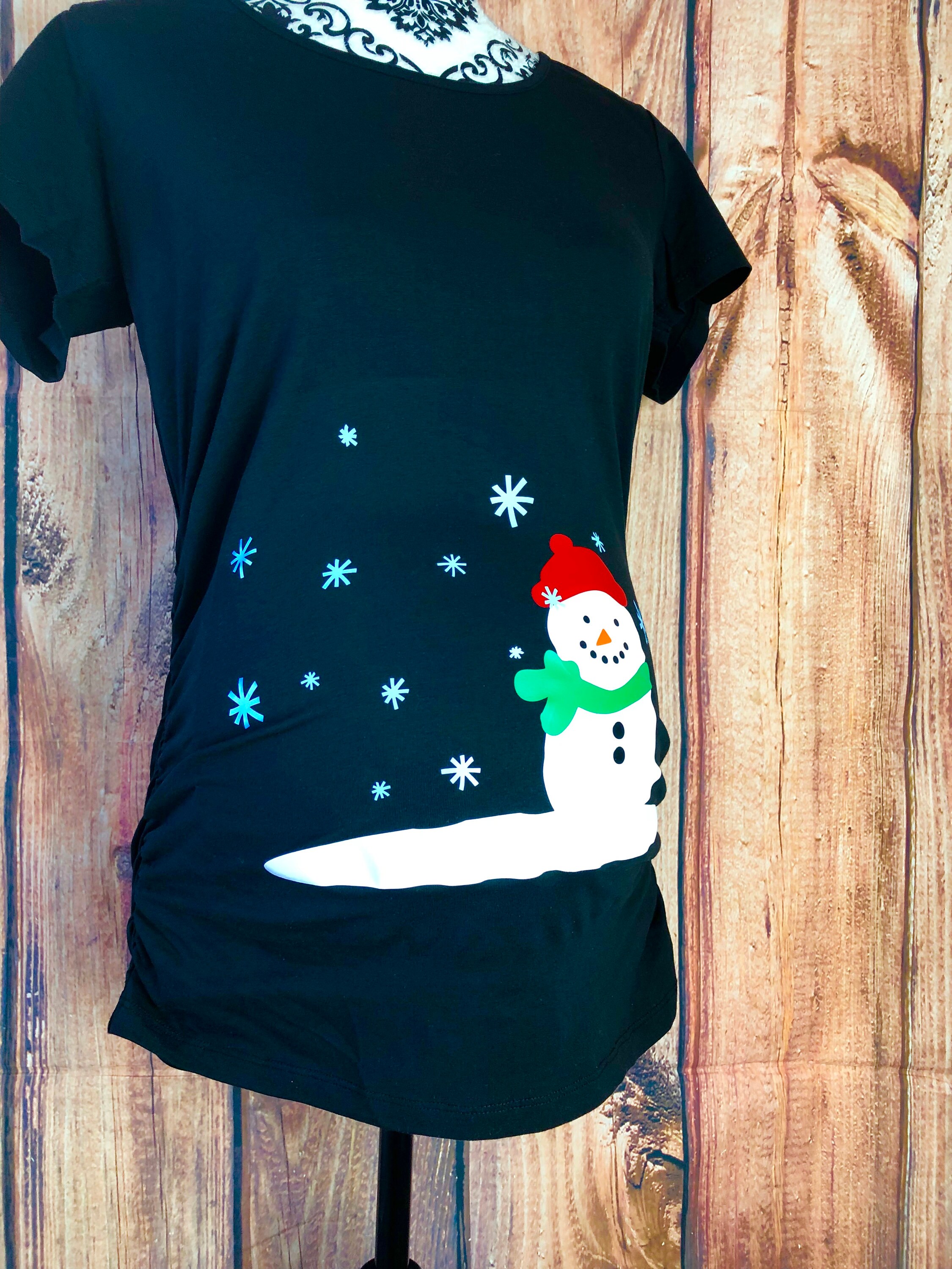 Snowman Christmas Maternity Shirt Holiday Maternity Shirt Etsy Denmark Christmas Maternity Shirt