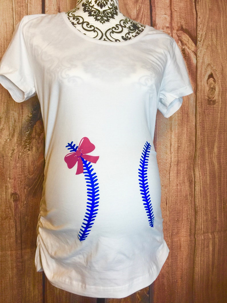 Gender Reveal Maternity Shirt Gender Reveal Baseball Shirt - Etsy