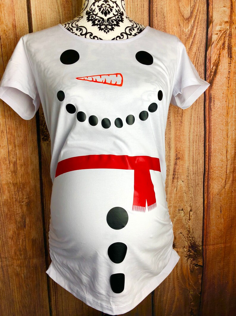 Snowman Maternity Shirt Christmas Maternity Shirt Holiday Etsy Christmas Maternity Shirt
