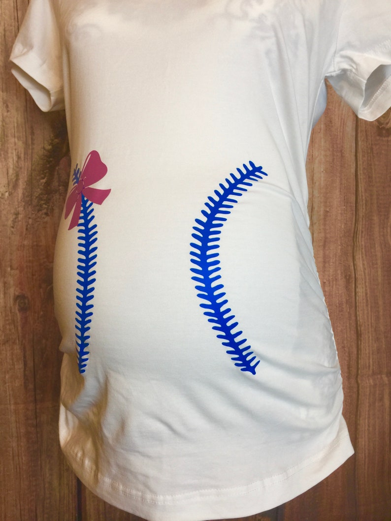 Gender Reveal Maternity Shirt Gender Reveal Baseball Shirt - Etsy
