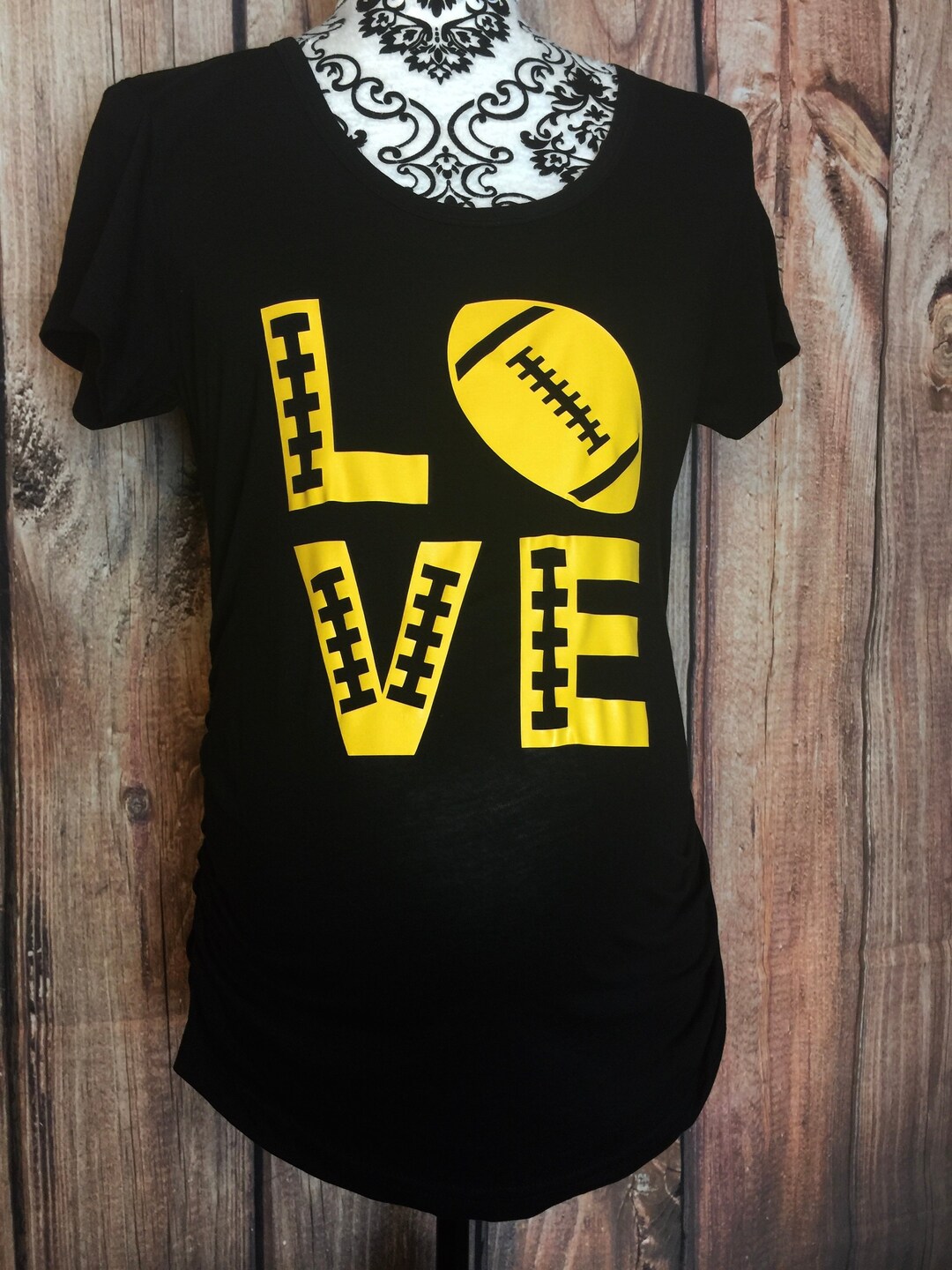 Love Football Maternity Shirt Football Shirt Customize Etsy
