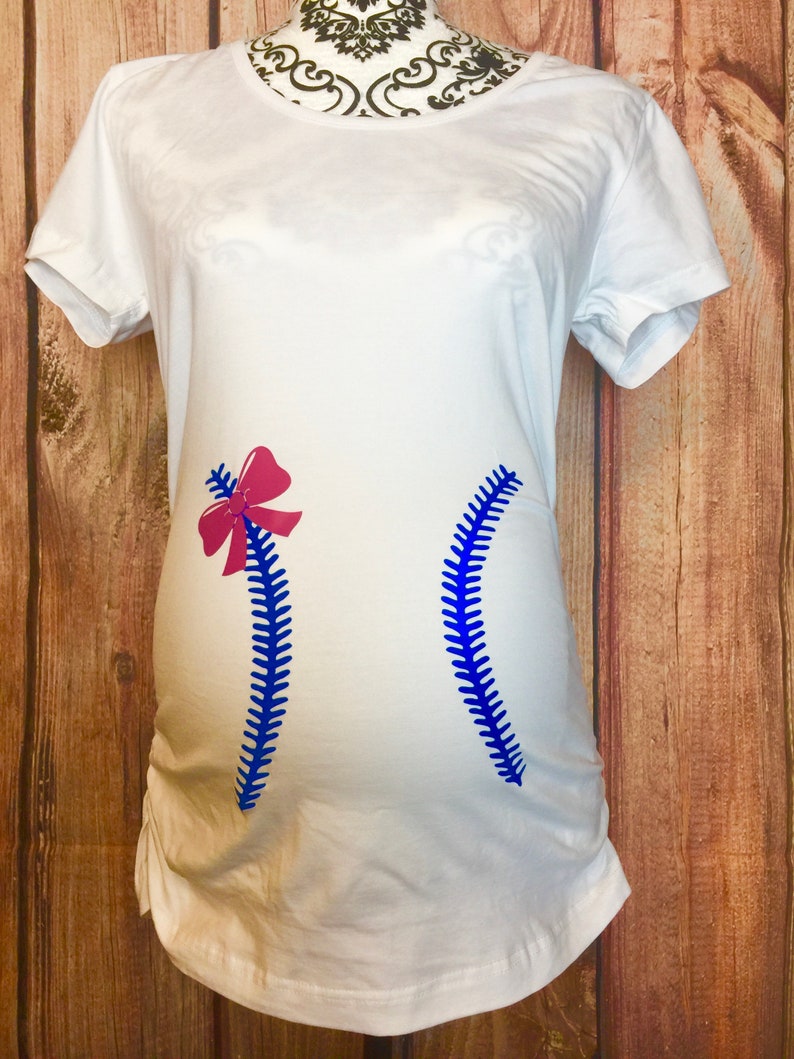 Gender Reveal Maternity Shirt Gender Reveal Baseball Shirt - Etsy