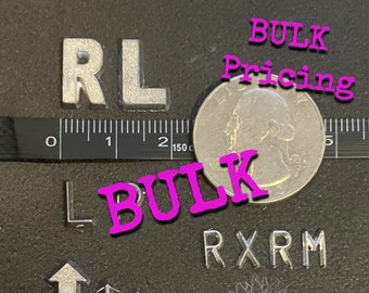 BULK Lead letters, (10 pack) Numbers, & Arrows!     ***Sold in 10 PACK*** Make Your Own X Ray Markers!    *DIY*