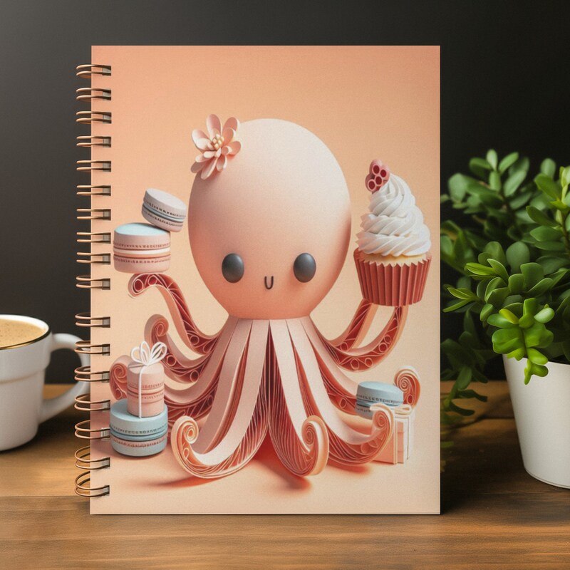 Octopus Notebook - Etsy