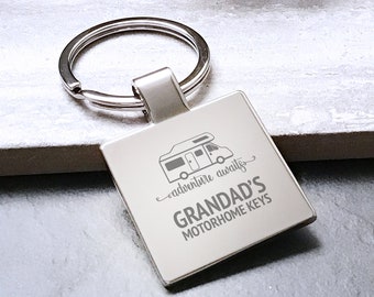 Personalised Caravan Camping keyring K0022 Gift Camper Personalised Caravan Camping keyring K0022 Gift Camper
