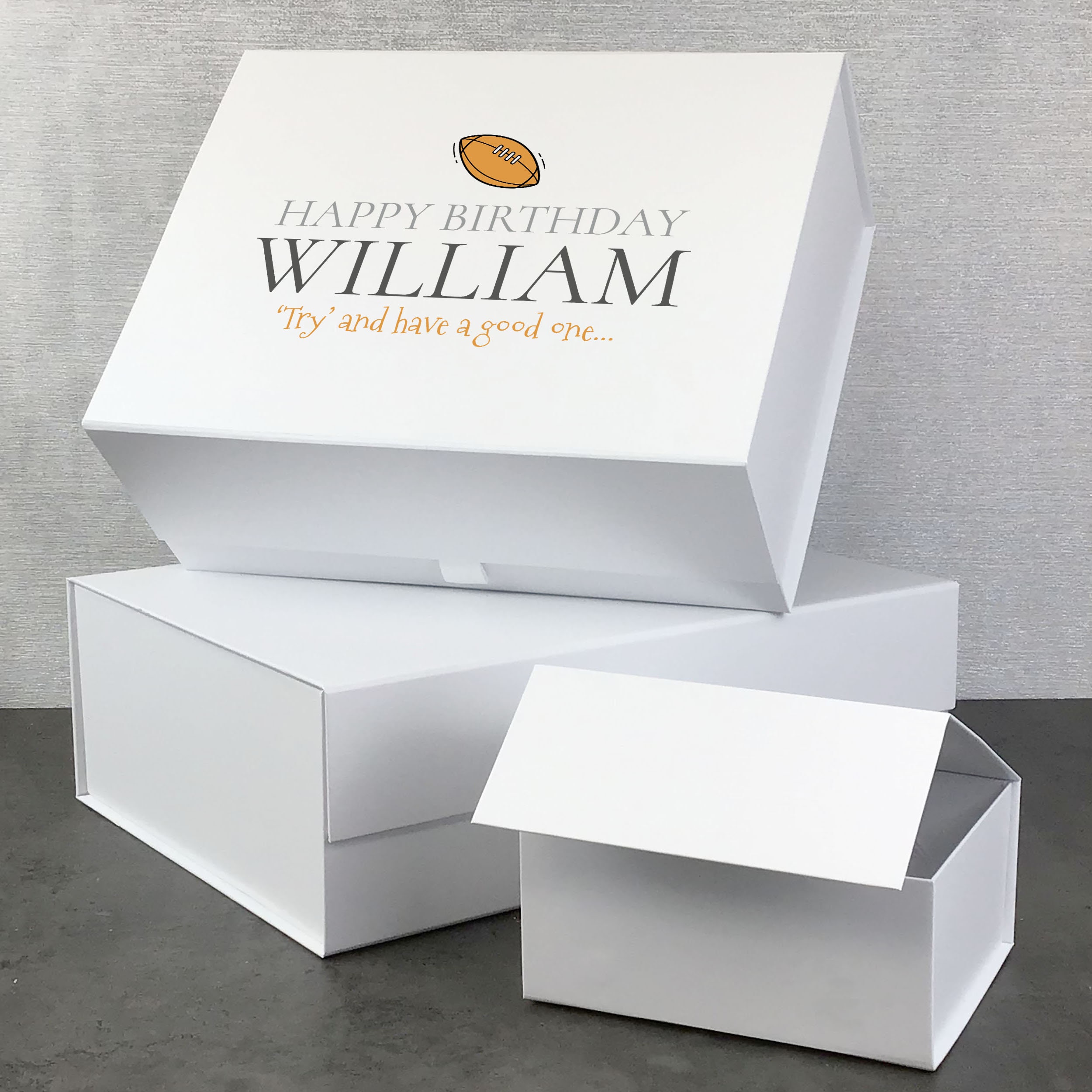 Personalised Rugby Happy Birthday Keepsake Gift Box Hamper - Etsy UK