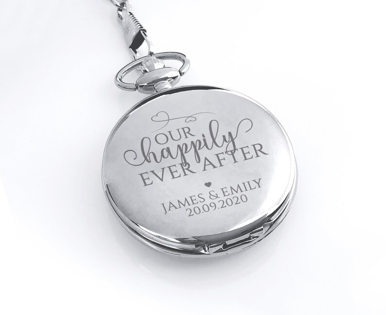 Engraved GROOM Pocket Watch Gift Personalised Watch Wedding Etsy UK