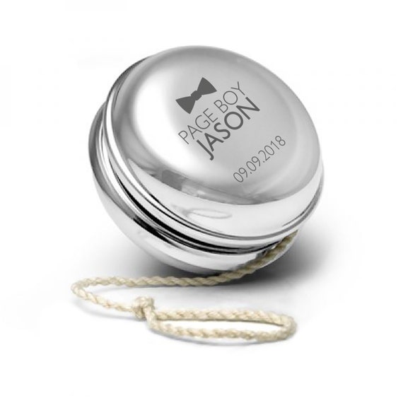 yoyo personalised silver plated yo-yo 