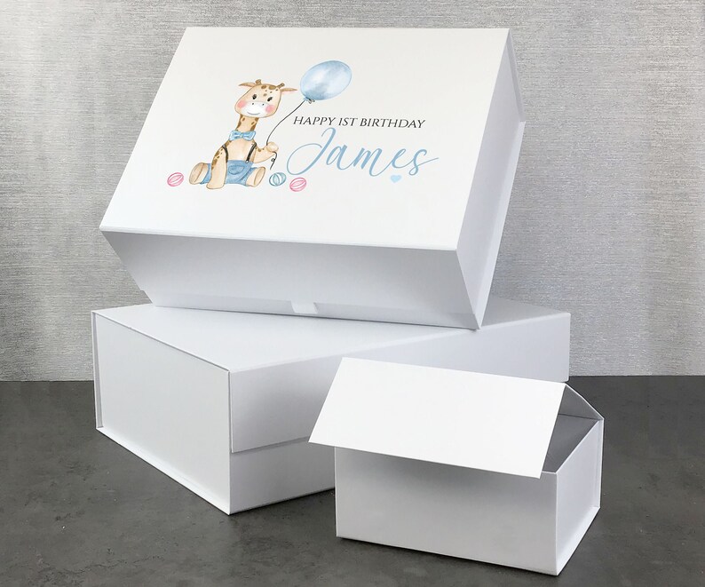1er 2eme Boite Cadeau 3eme Anniversaire Boite Personnalisee Etsy