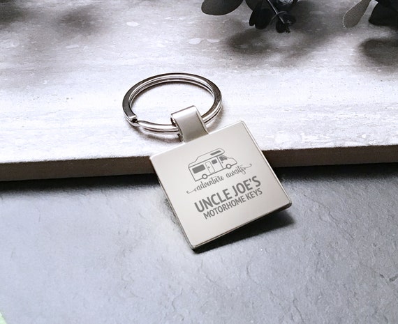 personalised campervan keyring