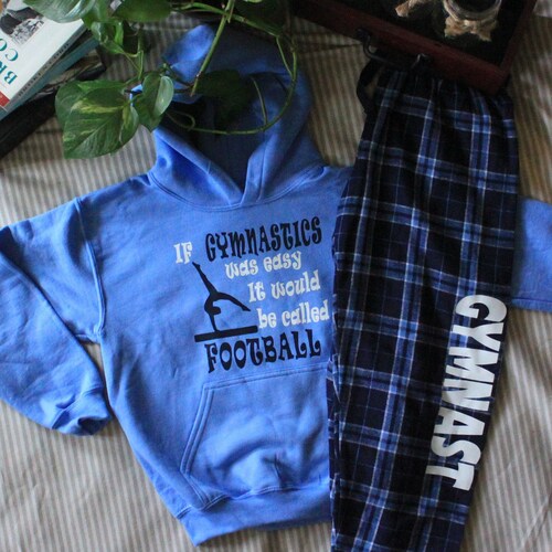 Gymnastic Clothing Gymnast Flannel Joggers With Hooded Etsy