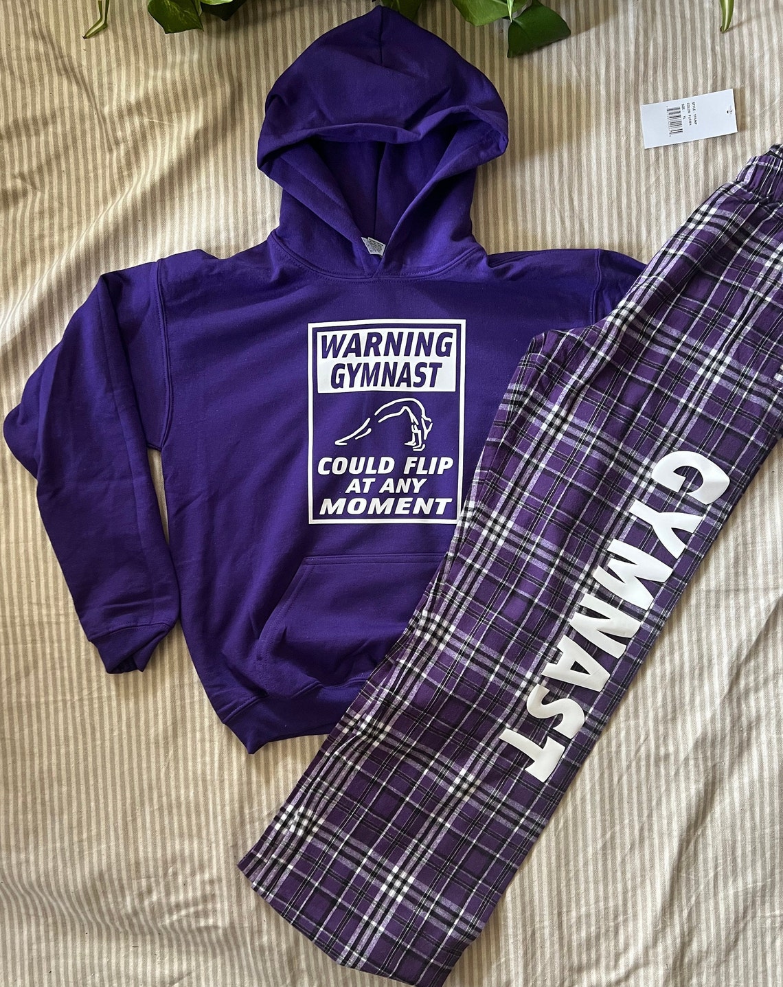 Gymnastic GYMNAST Flannel Pants With Hoodie Sweatshirt/ Gifts Etsy