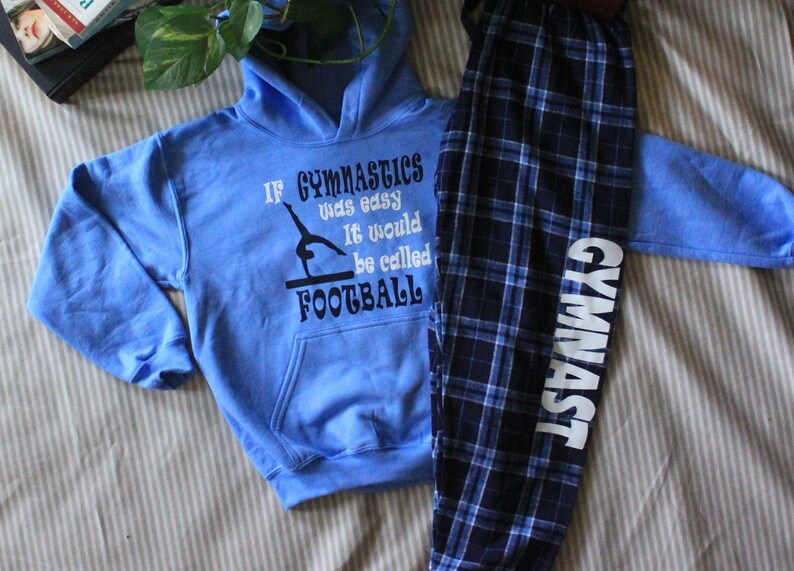 Gymnastic GYMNAST Flannel Pants With Hoodie Sweatshirt/ Gifts Etsy