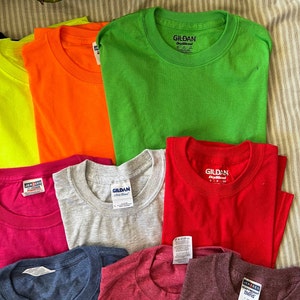 Wholesale BLANK Gildan or Jerzees T Shirts 50/50 Blend. Wholesale Bulk ...