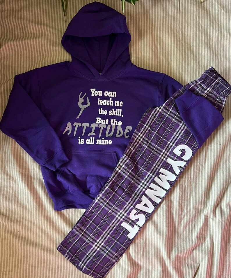 Gymnastic GYMNAST Flannel Pants With Hoodie Sweatshirt/ Gifts Etsy
