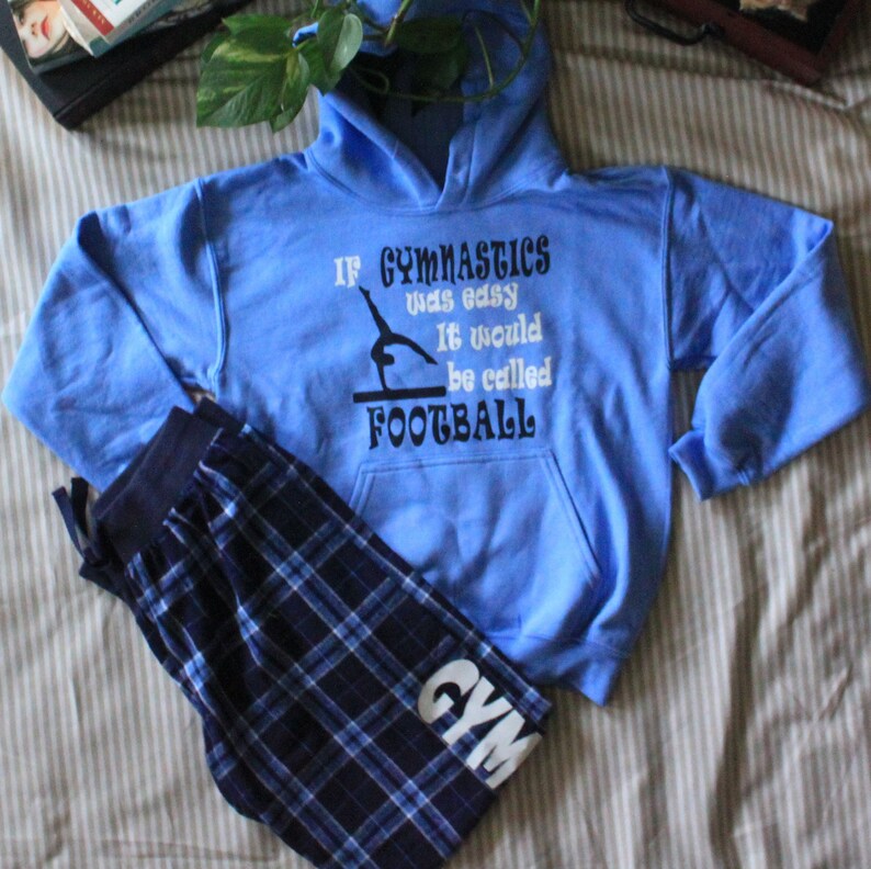 Gymnastic GYMNAST Flannel Pants With Hoodie Sweatshirt/ Gifts Etsy