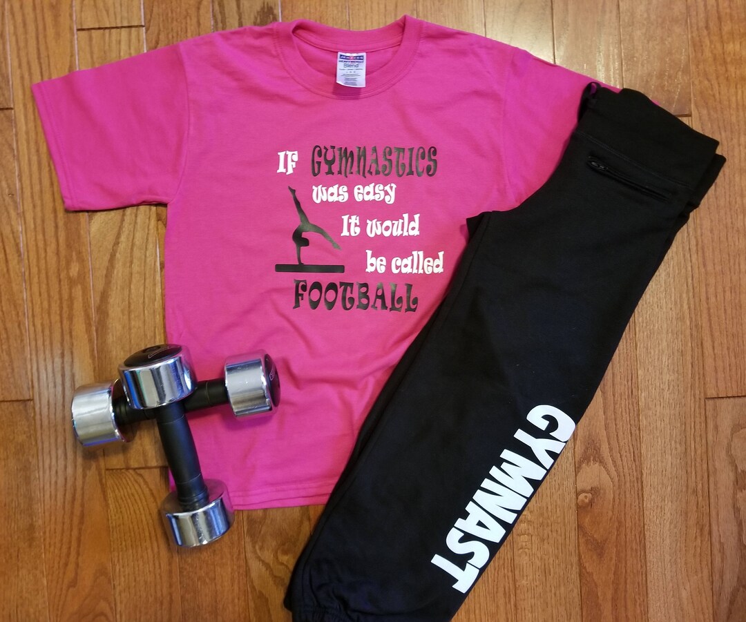 Gymnastics Capris Pants With football Gymnast Shirt/ Unique Gymnastics