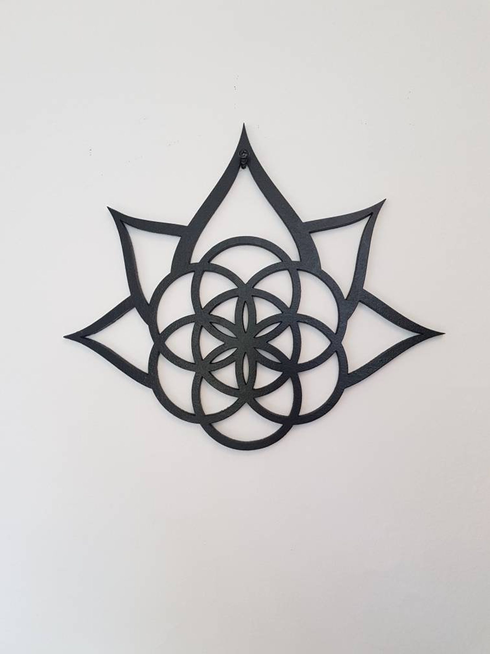 Seed of Life / Lotus Wall Art Sacred Geometry Decor Etsy